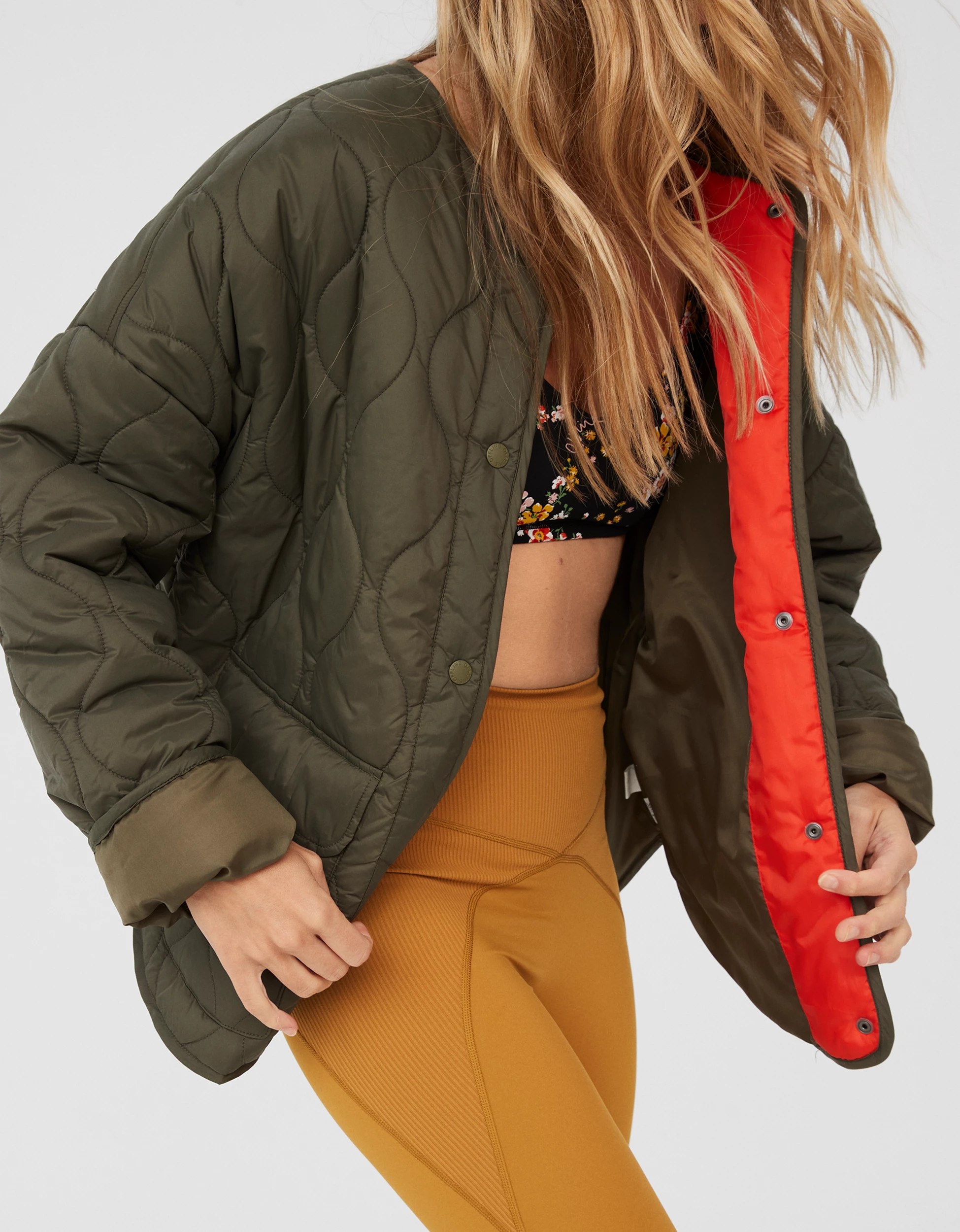 OFFLINE By Aerie Quilted Bomber Jacket | Aerie
