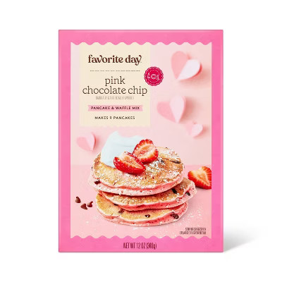 Valentine's Pink Chocolate Chip Pancake Mix - 12oz - Favorite Day™ | Target
