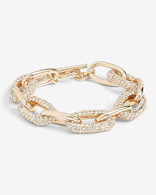 Interlocking Oval Link Chain Toggle Bracelet | Express