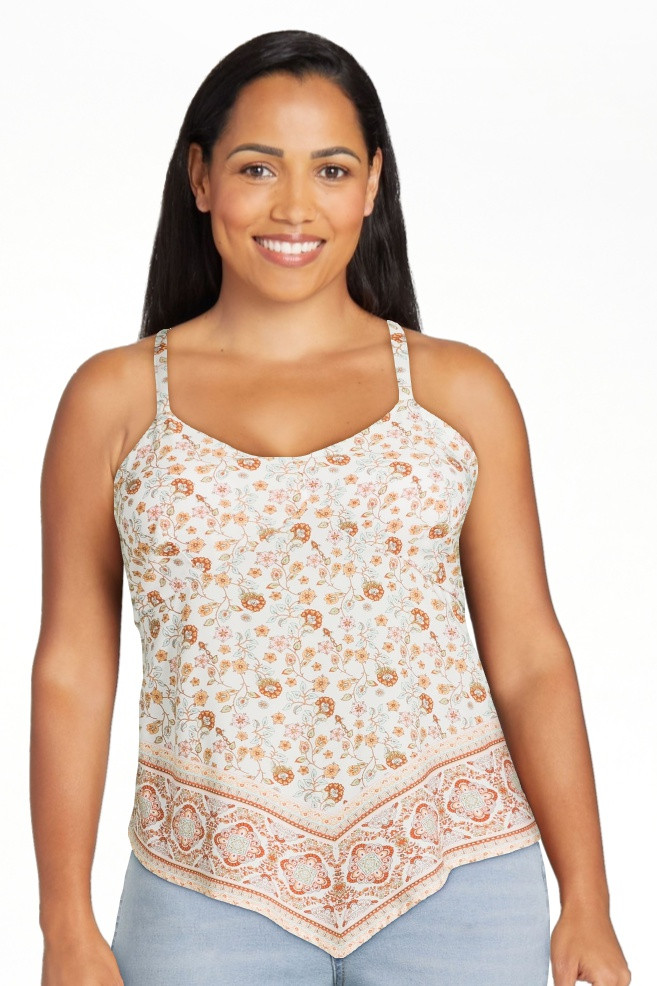 No Boundaries Juniors Hanky Hem Cami Top, Sizes XS-XXXL | Walmart (US)