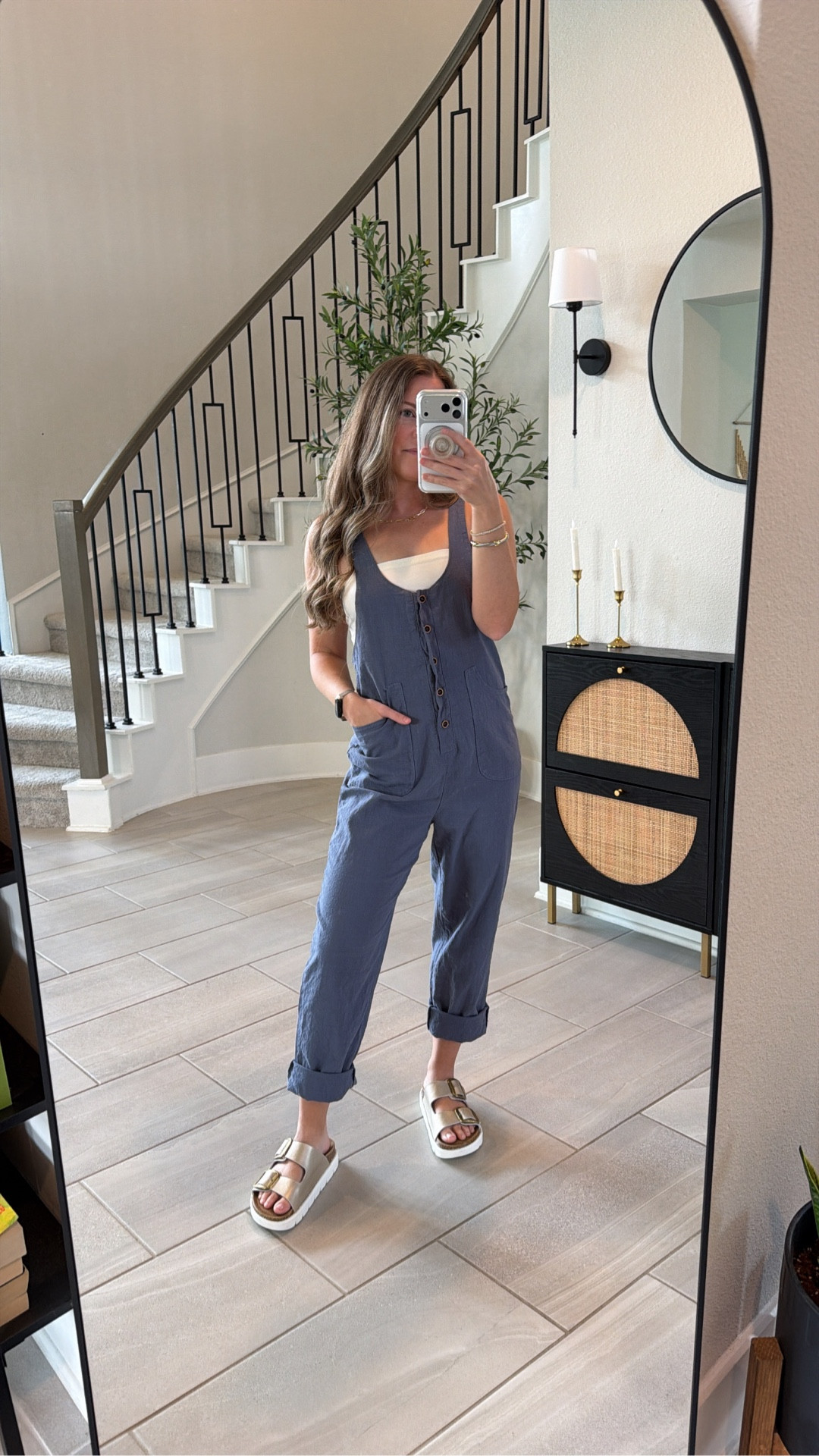The cutest cotton/linen blend jumpsuit 🤩 

#LTKSaleAlert #LTKPetite #LTKootd