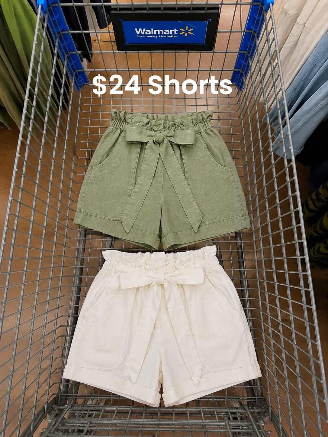 Darling new paper bag shorts from Walmart.

#LTKOver40 #LTKSeasonal #LTKmomlife