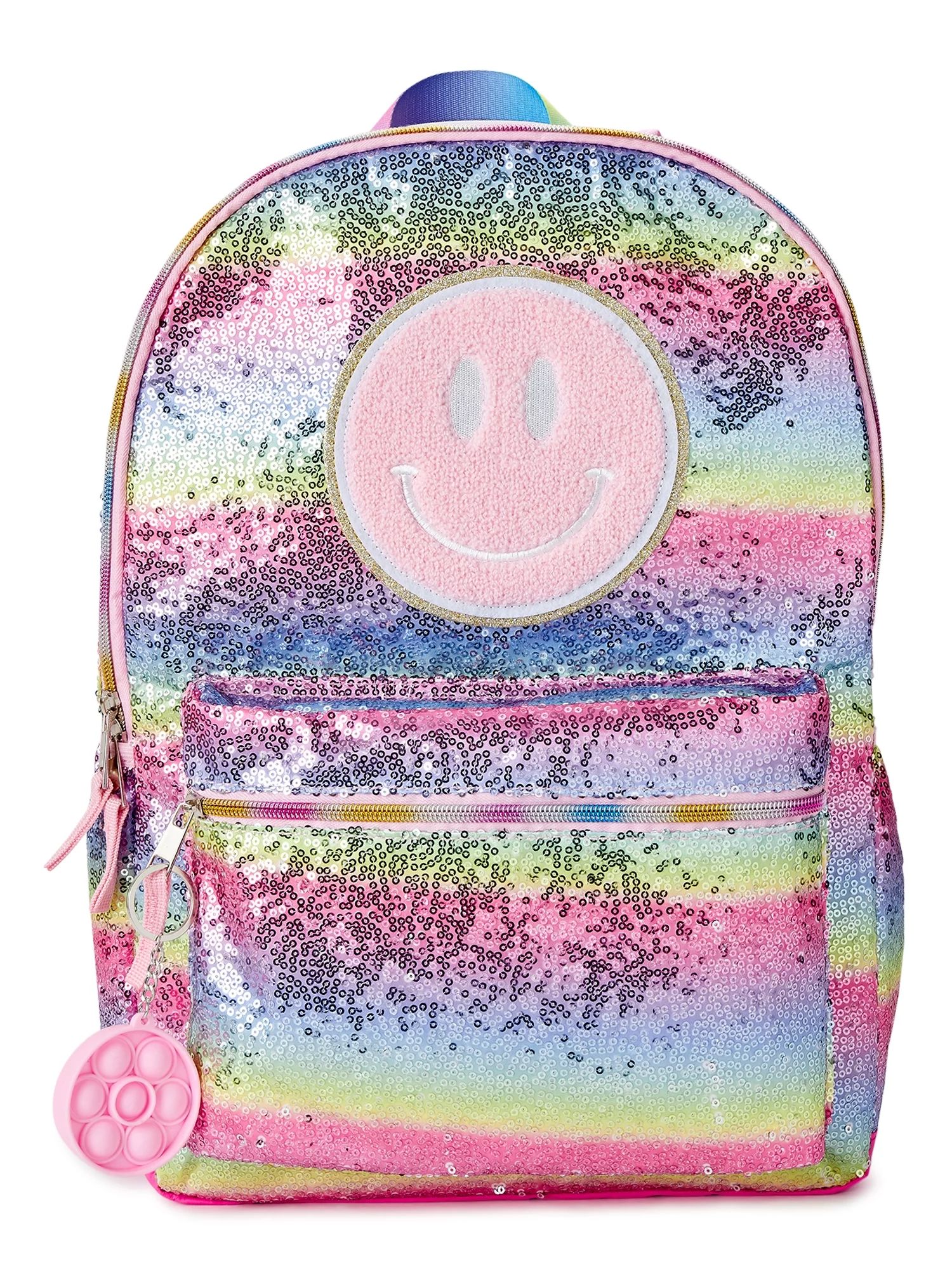 Wonder Nation Girls’ Smiles and Rainbows Backpack - Walmart.com | Walmart (US)