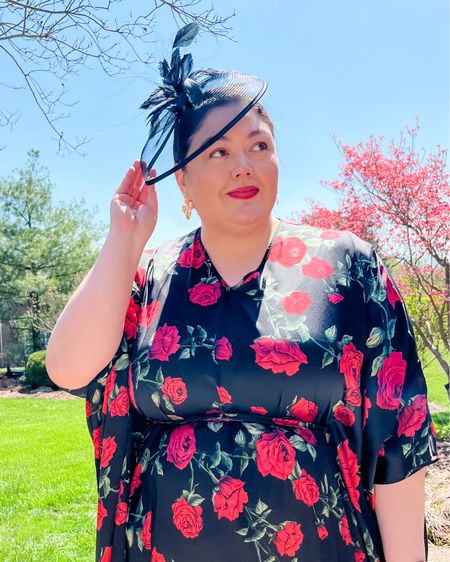 The Kentucky Derby is the run for the roses 🌹, so why not wear roses to the races?! This silk kaftan is from small business Brooklyn Botanica. The derby fascinator is older, but several similar styles are linked. 

Kentucky Derby Outfit 
Plus size Kentucky derby 

#LTKcurves #LTKSeasonal