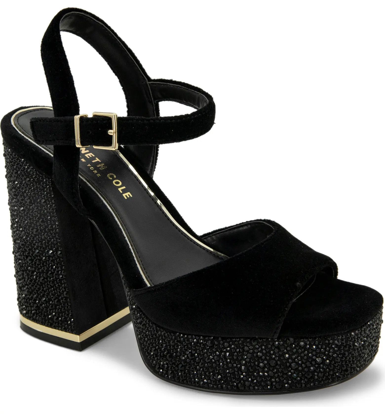 Kenneth Cole New York Dolly Crystal Platform Sandal | Nordstrom | Nordstrom