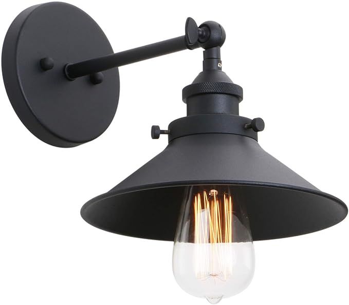 Phansthy Industrial Wall Sconce Light 7.87 Inches Vintage Style 1-Light Sconce Light Shade | Amazon (US)