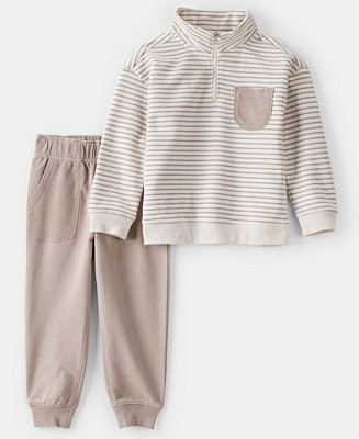 Carter's Boys Toddler 2T-5T Striped Long-Sleeve T-Shirt and Pants, 2-Piece Set - Macy's | Macy's