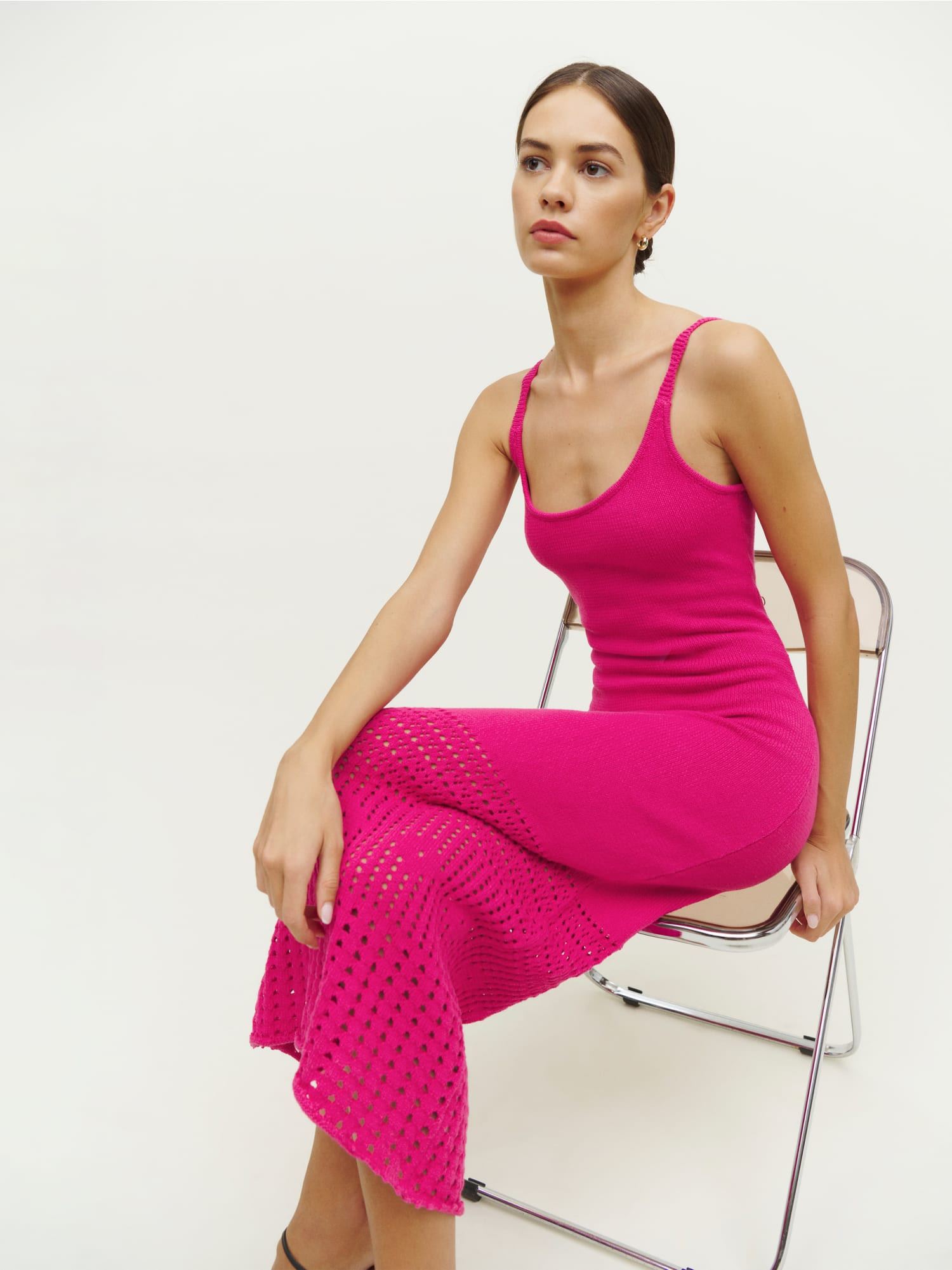 Arya Open Knit Sweater Dress | Reformation (Global)