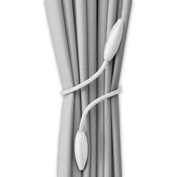 Wimbley Decorative Curtain Tieback (Set of 2) - White | Bed Bath & Beyond