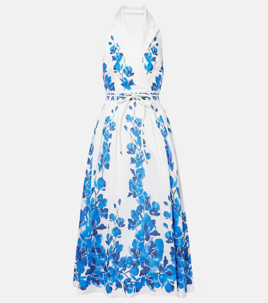 Rebecca Vallance Orchid Blues floral midi dress | Mytheresa (US/CA)