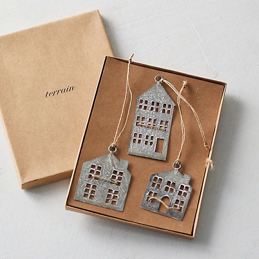 Cozy Home Iron Gift Toppers, Set of 3 | Terrain
