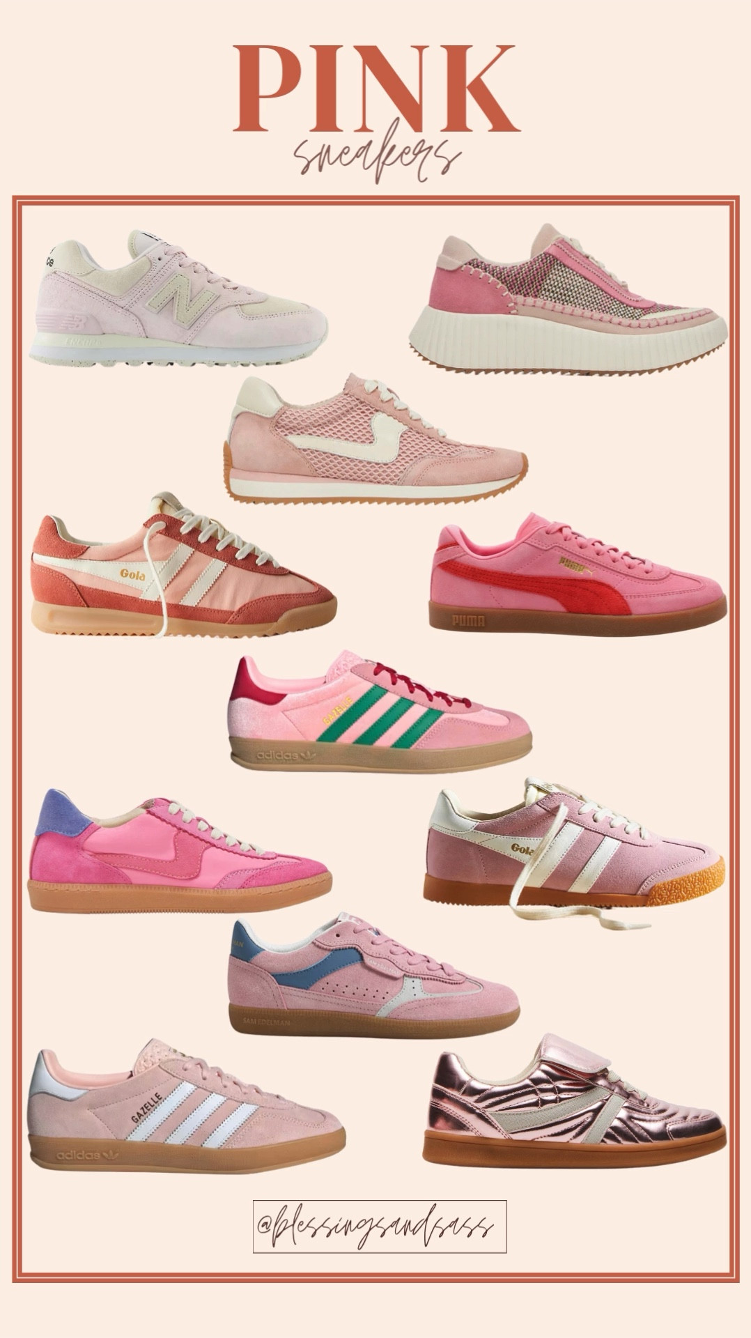 Pink Sneakers I’m loving! 

Women’s fashion, sneakers, women’s sneakers, winter fashion, winter style, spring fashion, spring style, adidas, gola, dolce vita, puma, new balance 

#LTKOver40 #LTKShoeCrush #LTKStyleTip