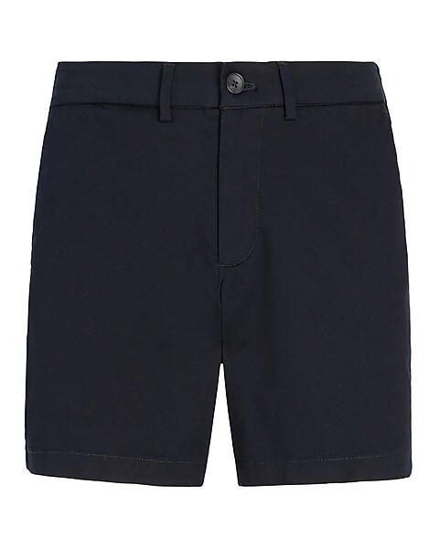 Solid 6" Temp Control Hyper Stretch Chino Shorts | Express