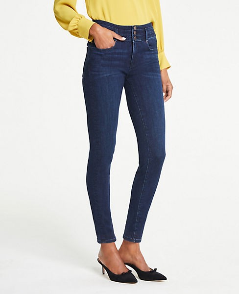 Petite High Rise Performance Stretch Skinny Jeans | Ann Taylor (US)