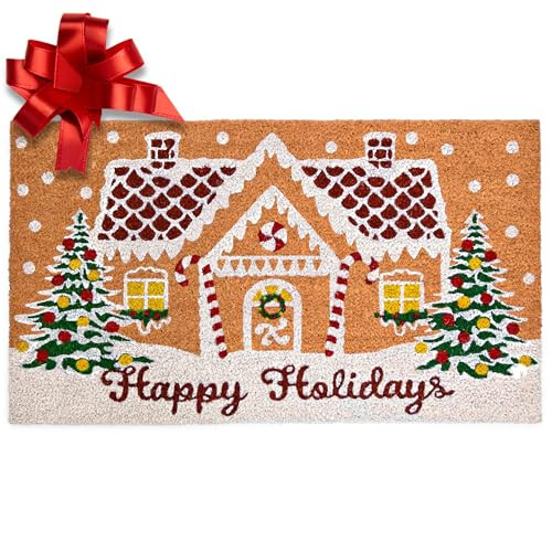Gingerbread House Door Mat 30x17 Inch, Gingerbread House Doormat, Gingerbread Doormat, Gingerbread House Door Mat, Outdoor Christmas Welcome Mat Gingerbread Welcome Mat Gingerbread Outdoor Mat | Amazon (US)
