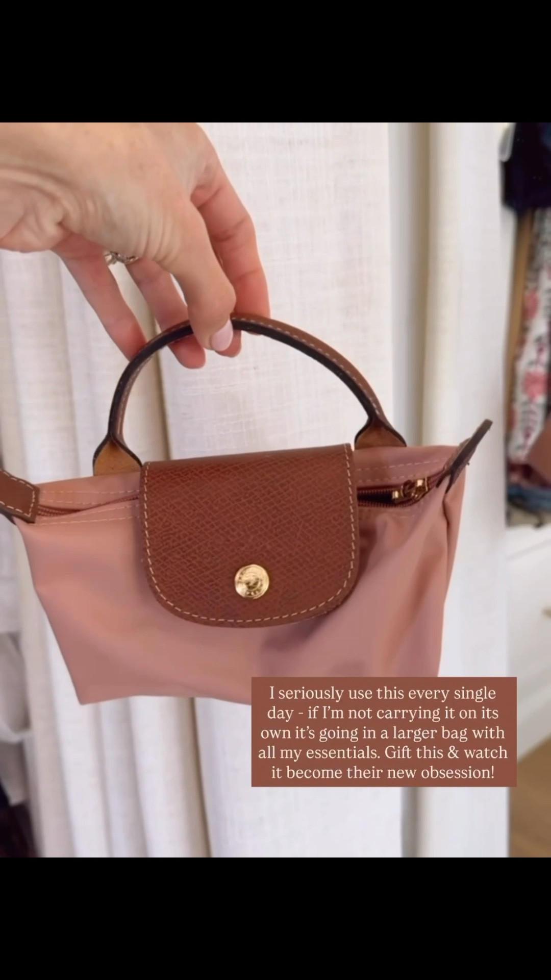 I love this mini longchamp bag! I use this all the time! This is all a good size to bring into games! Such a great bag to gift during the holiday season!

Loverly Grey, gift ideas for her, mini purse, mini bag, longchamp, longchamp mini bag 

#LTKHoliday #LTKGiftGuide