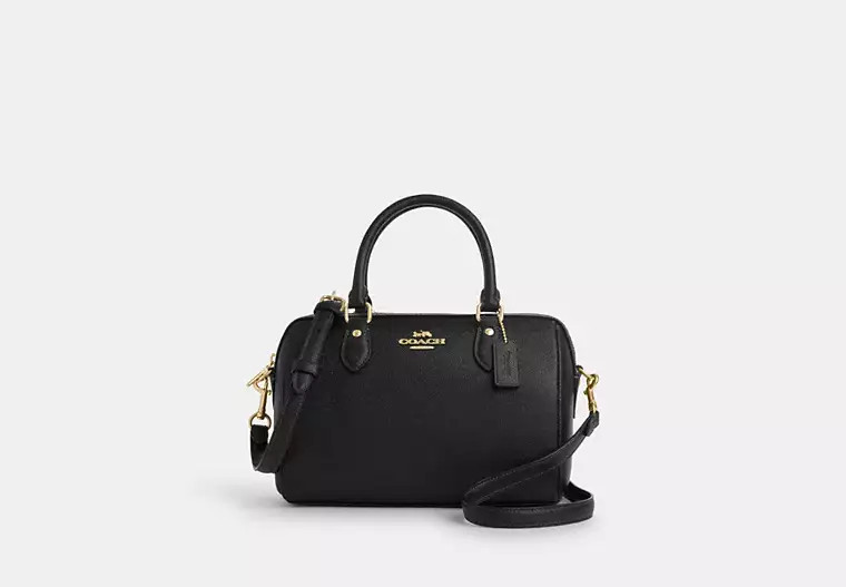 Coach Outlet Rowan Satchel Bag - Black, Size: Medium | Coach Outlet US