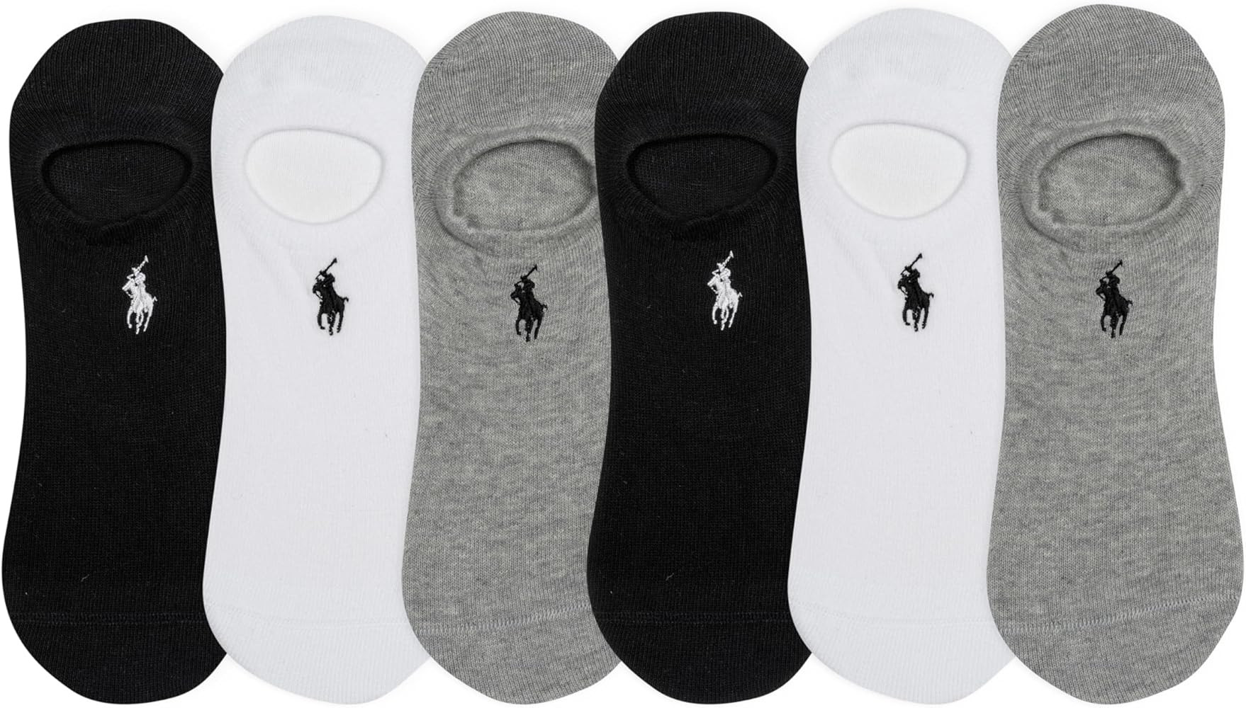 POLO RALPH LAUREN womens Performance Cotton Liner Socks - 6 Pair Pack - Breathable Mesh & Sport C... | Amazon (US)