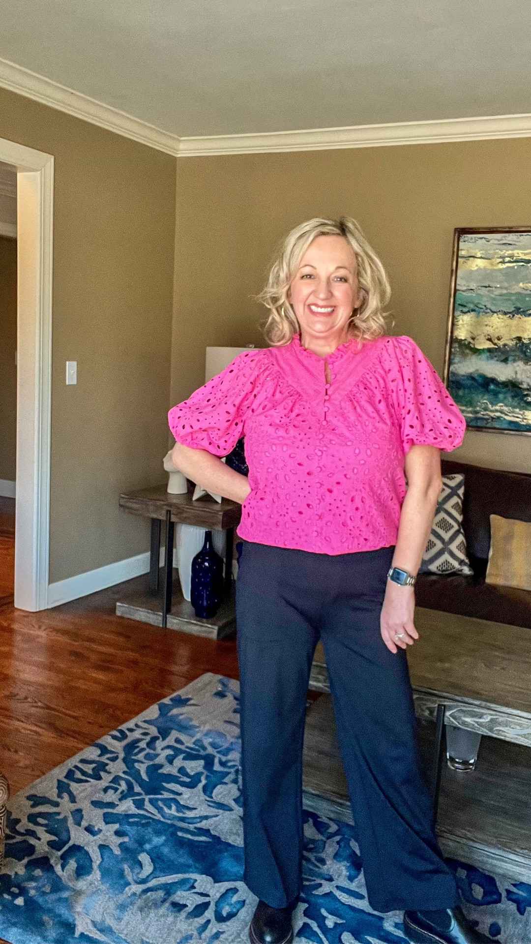 Self talk for the win!😂 These Amazon yoga leggings with pockets, that look like casual office, dress pants are seriously crazy good! And, these leggings pair perfectly with my colorful top. Fancy yet comfortable!

#LTKPetite #LTKOver40 #LTKMidsize