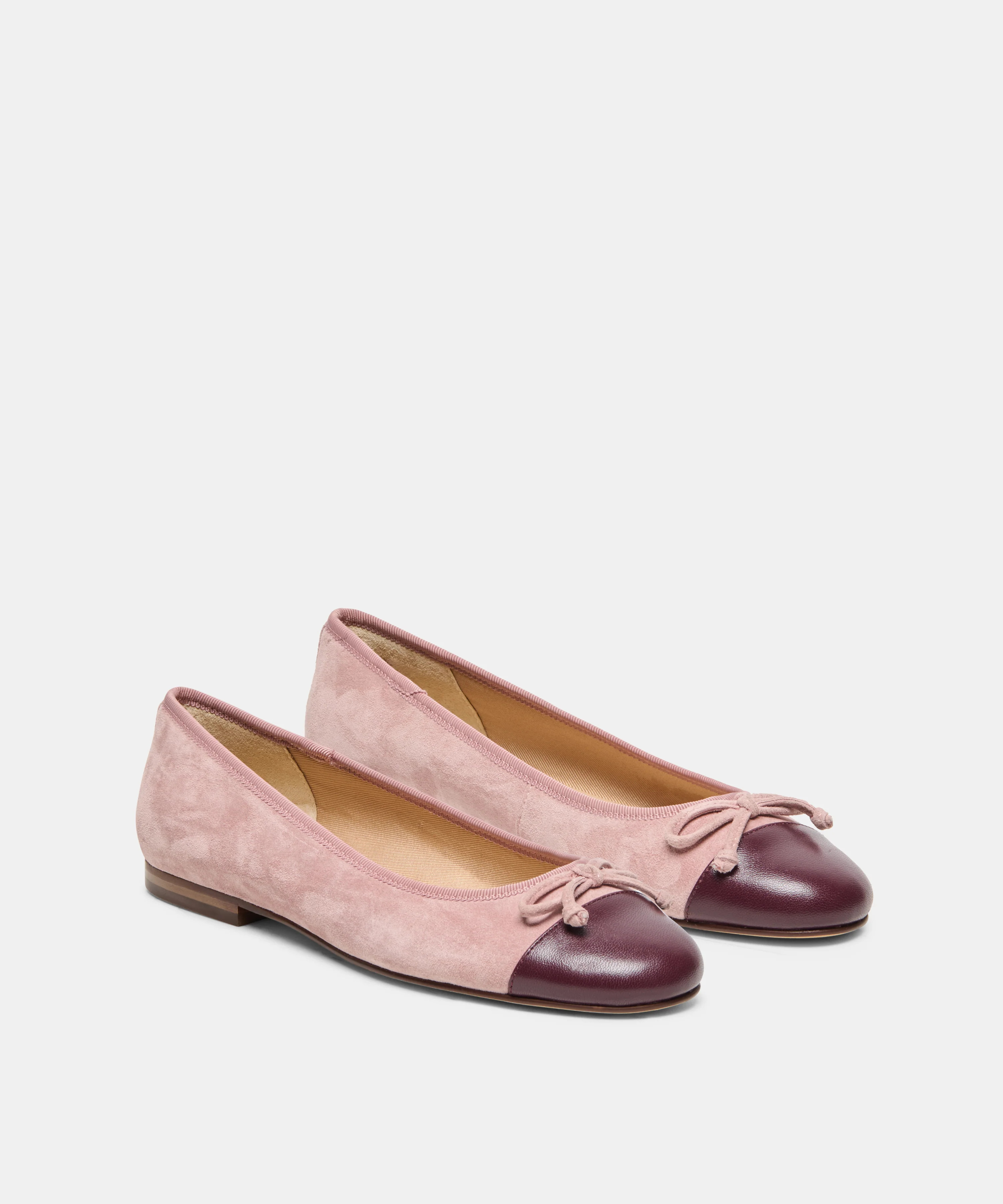 RITLA CAPTOE Pink Suede Ballet Flats | Dolce Vita | DolceVita.com