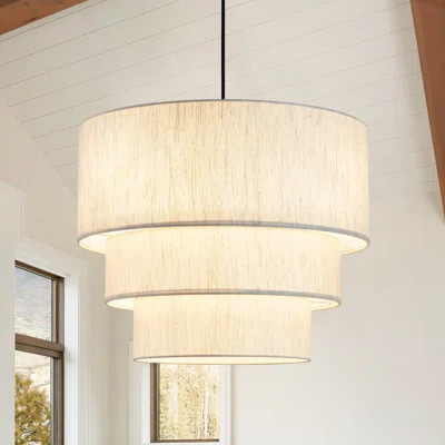 Adalaina 4 - Lights Drum Chandelier Dining Room Chandelier Pendant Light Fixtures Drum Light Fixture | Wayfair North America