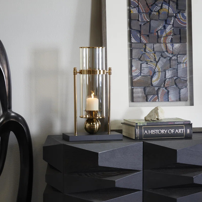 Modern Metal Abstract Candle Holder | Wayfair North America