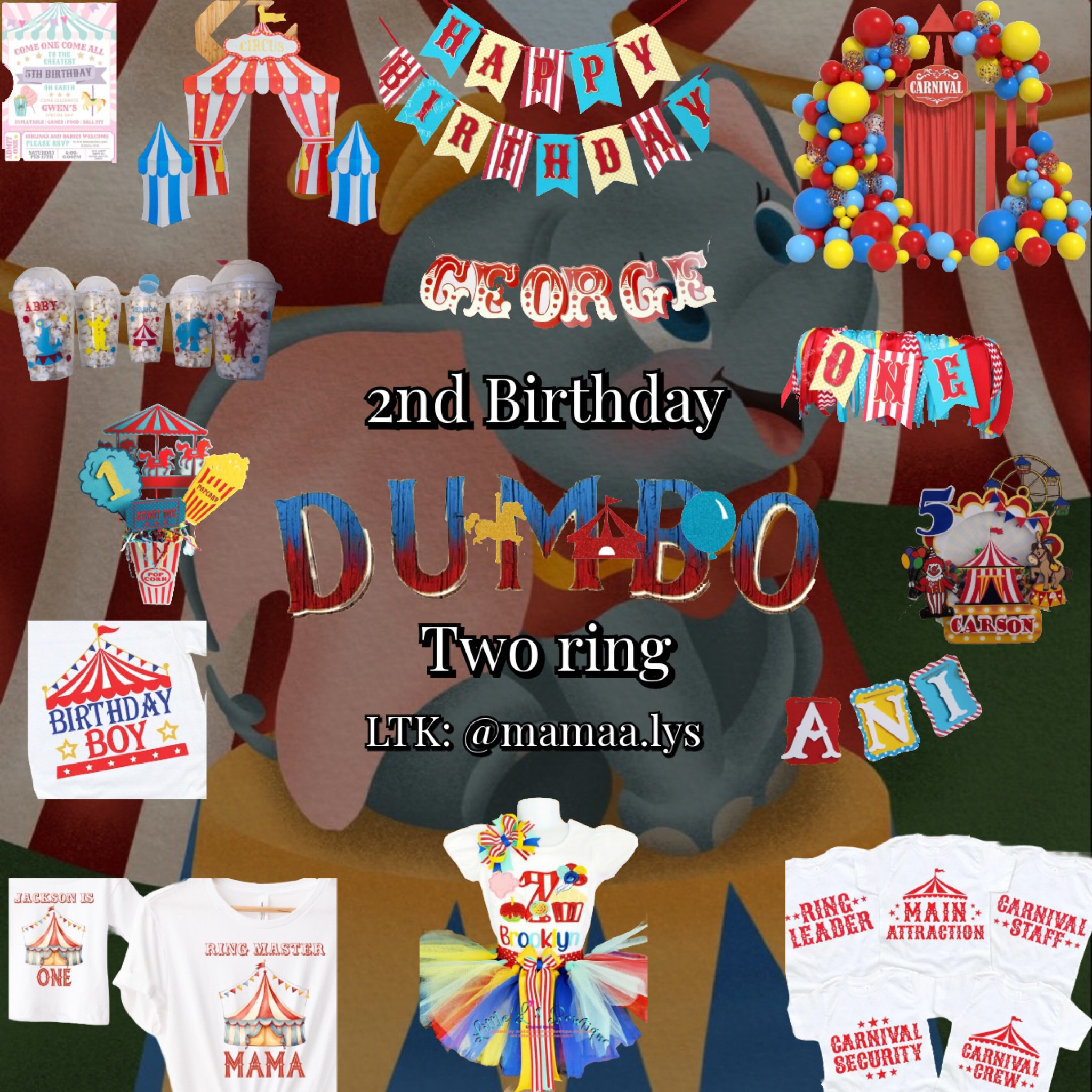 Two Ring 🎠 Dumbo second birthday | Disney second birthday 

#LTKparties #LTKfamily #LTKkids