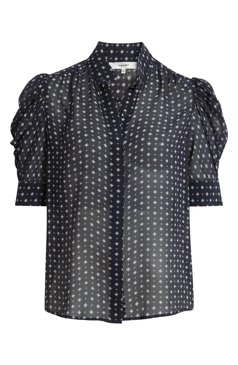 Gillian Print Silk Button-Up Shirt | Nordstrom