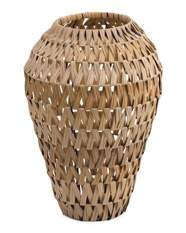 Oversized 22in Seagrass Look Vase | Marshalls