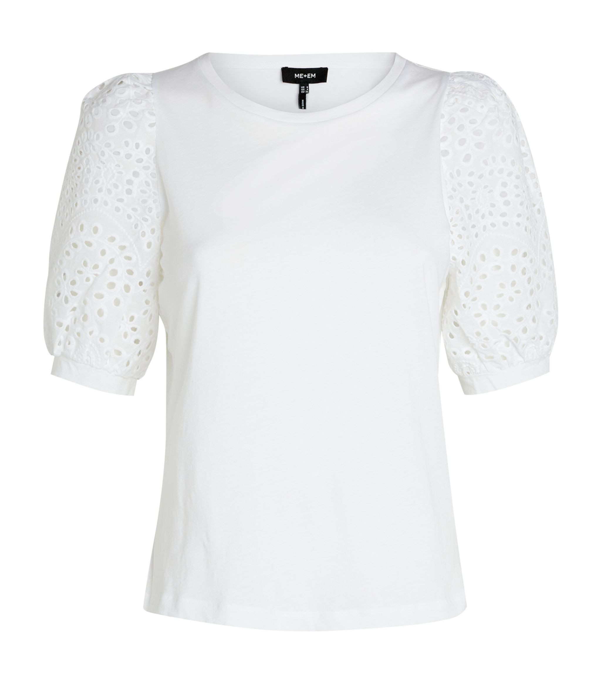 Broderie Anglaise-Trim T-Shirt | Harrods