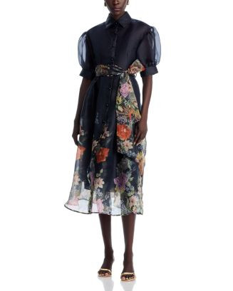 Nancy Yang Floral Print Button Front Dress  | Bloomingdale's Women Dresses | Bloomingdale's (US)