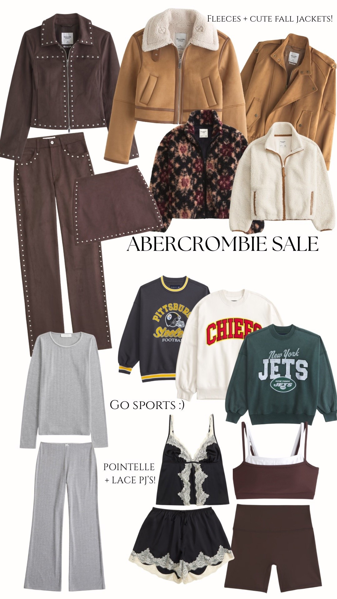 All my Abercrombie favs - code AFFLEECE for additional 

#LTKSeasonal #LTKFindsUnder100 #LTKSaleAlert