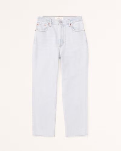 Ultra High Rise Ankle Straight Jean | Abercrombie & Fitch (US)