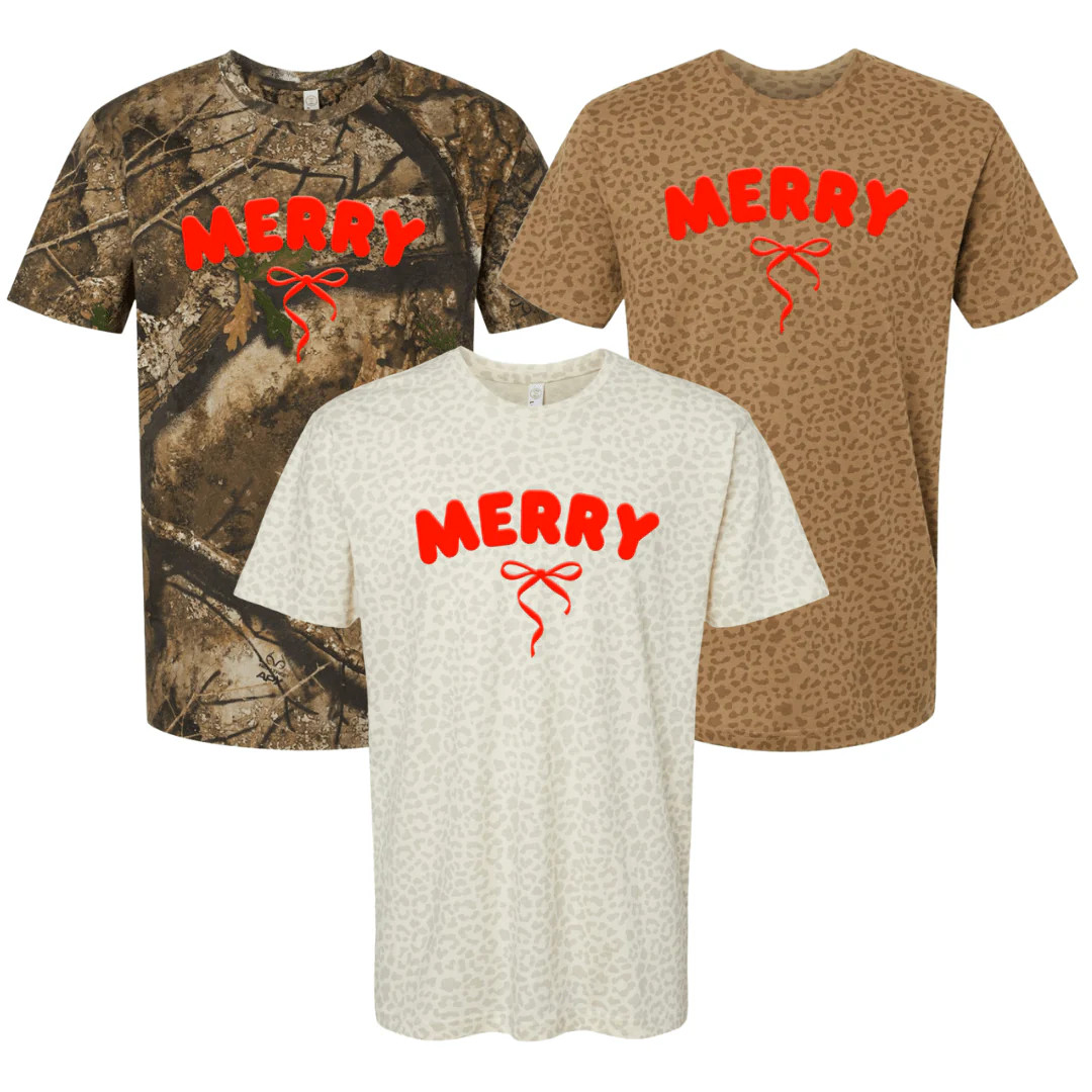 PUFF 'Christmas Cutie' Realtree Camo/Leopard T-Shirt | United Monograms