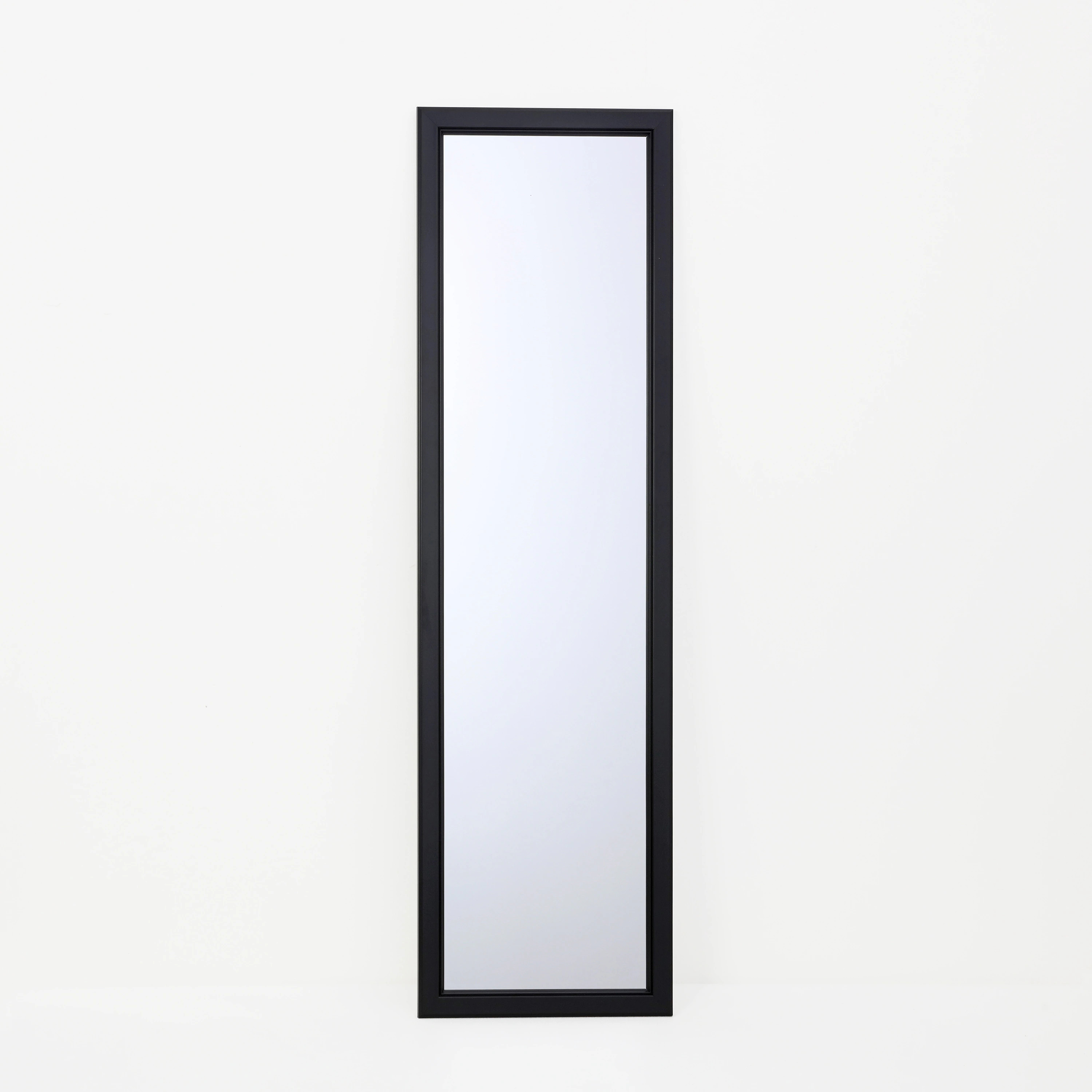 Style Selections 14.5-in W x 50.5-in H Rectangle Black Framed Full Length Door Mirror one_size | 3812903 | Lowe's