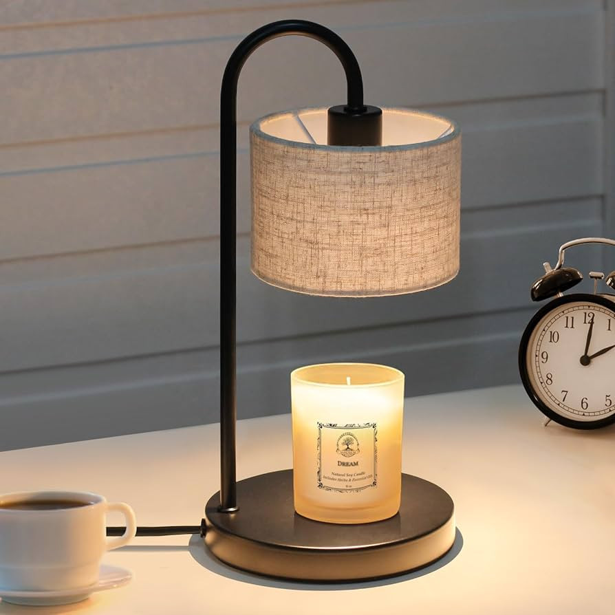 Candle Warmer Lamp with Timer, Dimmable Candle Wax Warmer Electric Candle Warmer with Replacement... | Amazon (US)