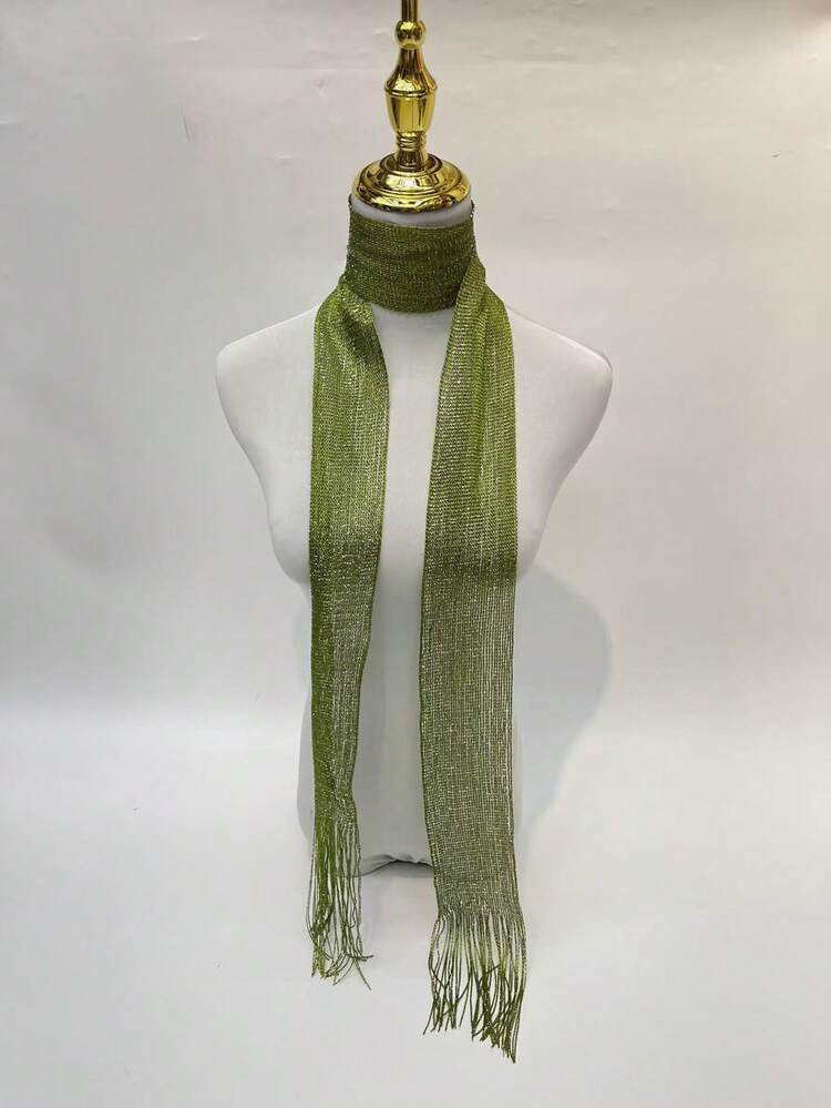 Green skinny scarf | SHEIN