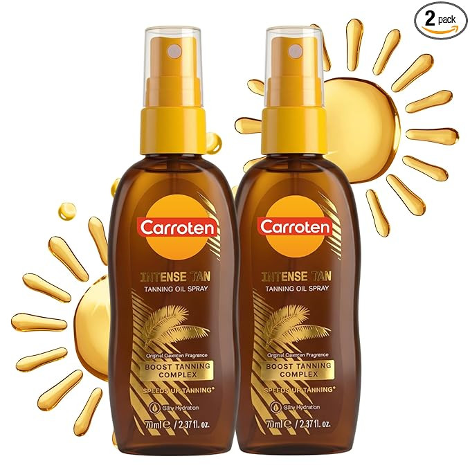 Carroten Intensive Tanning Oil Spray | Browning Tan Accelerator | Vitamin E and Carrot & Coconut ... | Amazon (US)