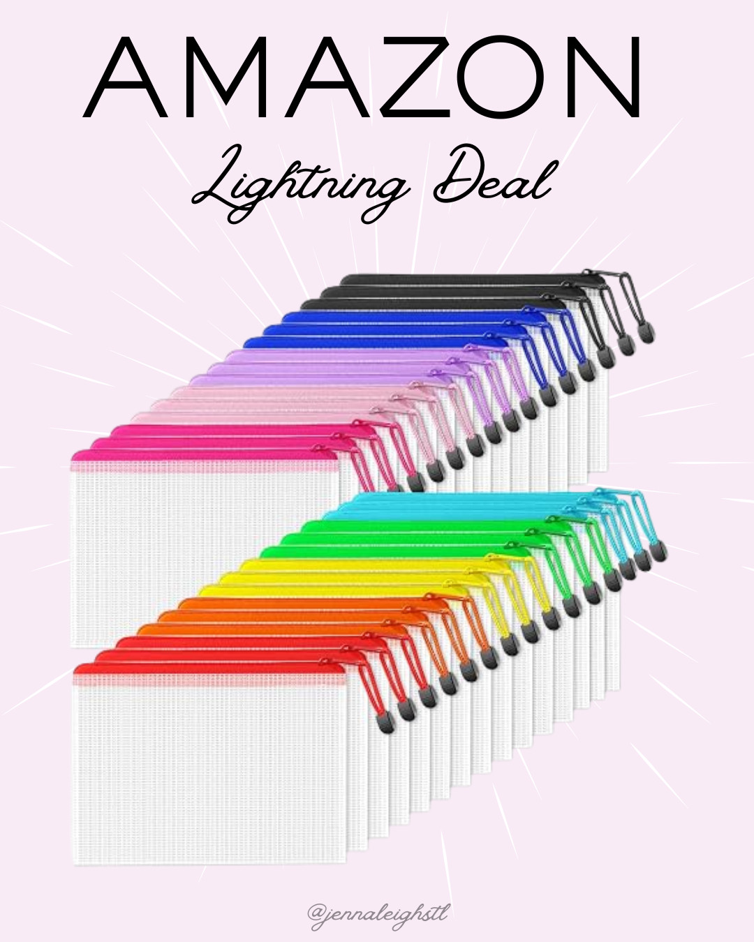 Amazon Lightning Deal! These SUNEE mesh zipper pouches are on sale, and they come in so many different size options to fit everything from school supplies and travel essentials to puzzles, games, and craft supplies. I love using these to keep everything organized, and they make back-to-school prep so much easier. 

 #LTKmomlife #LTKHome #LTKSaleAlert