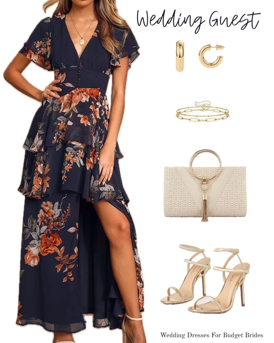 Navy blue floral wedding guest dress and accessories at Lulus.

Special occasion dress, garden party dress, semi formal wedding guest dress, party dress, event dress. 

This gorgeous dress is on sale and under $80 today!

#LTKSaleAlert #LTKWedding #LTKSeasonal
