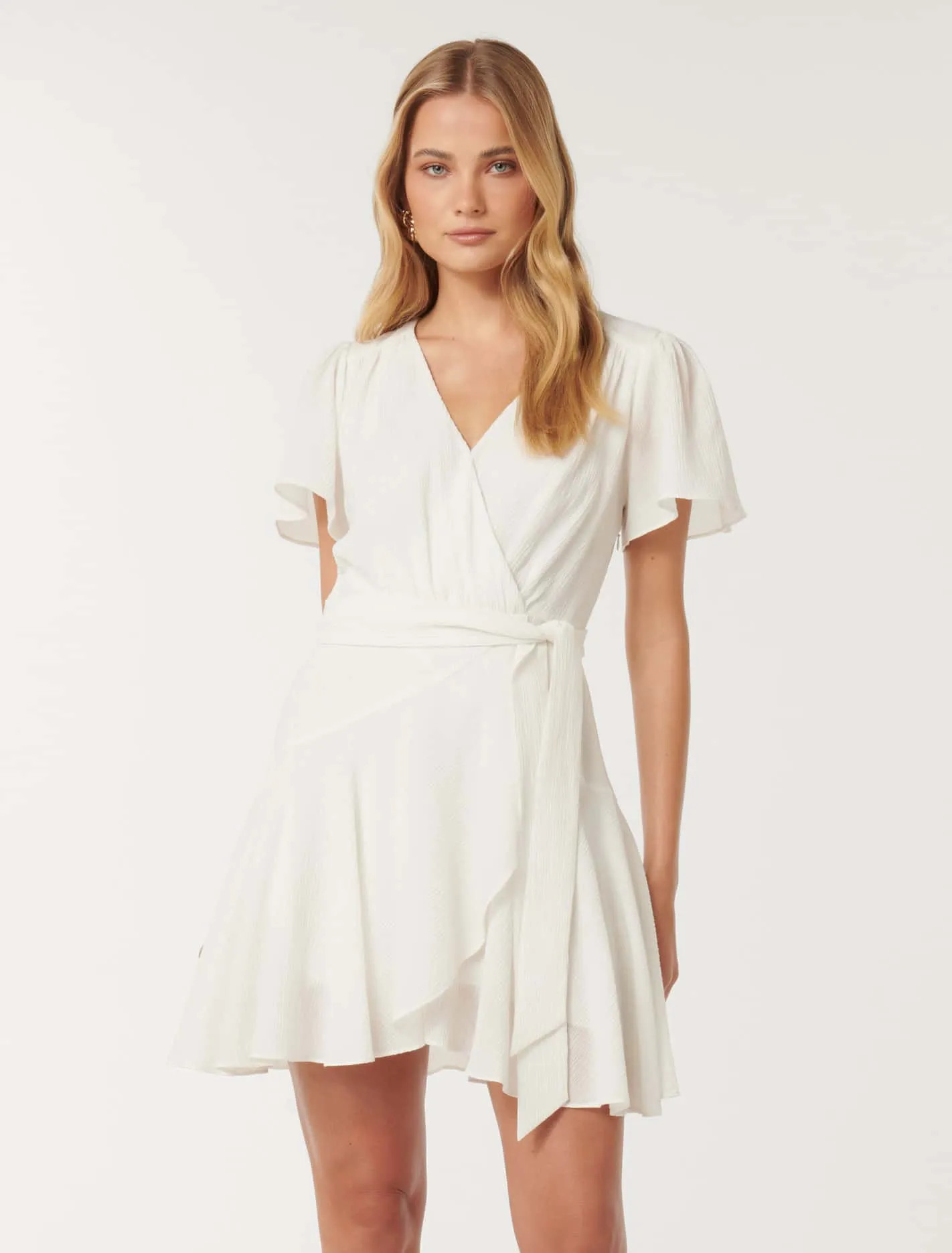 Chrissie Flutter Sleeve Mini Dress | Ever New (CA)