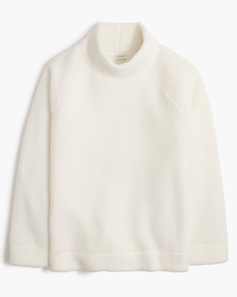 Sherpa mockneck tunic | J.Crew Factory