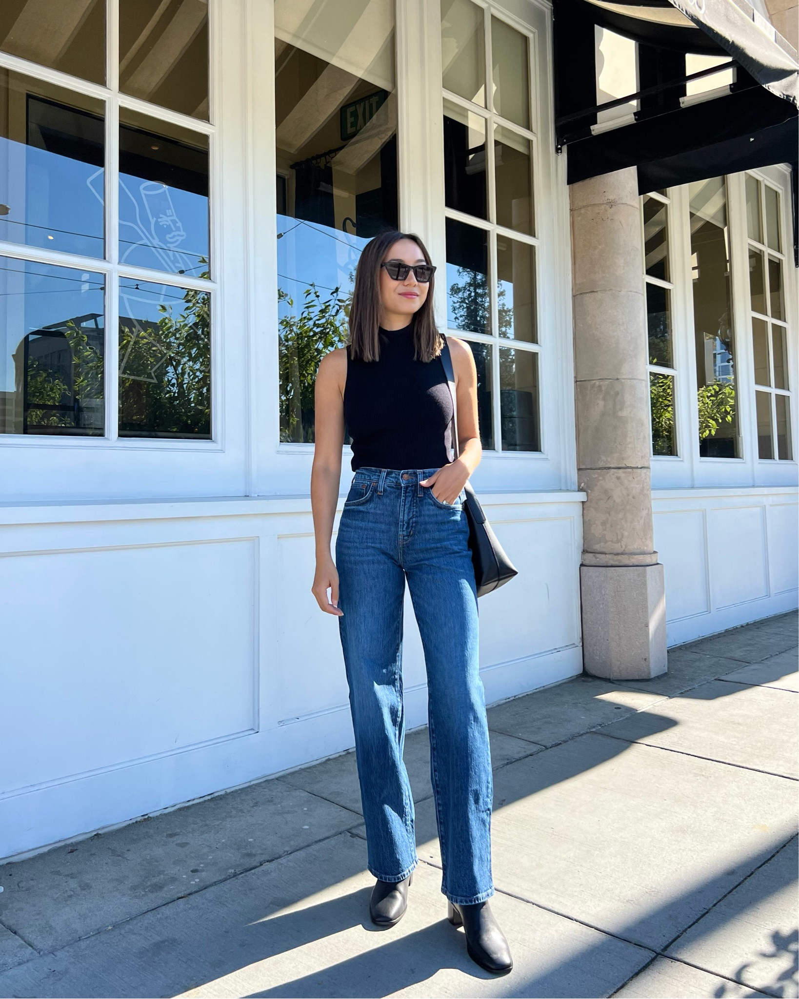 houseofleoblog on LTK  Wide leg jeans outfit, Petite flare jeans