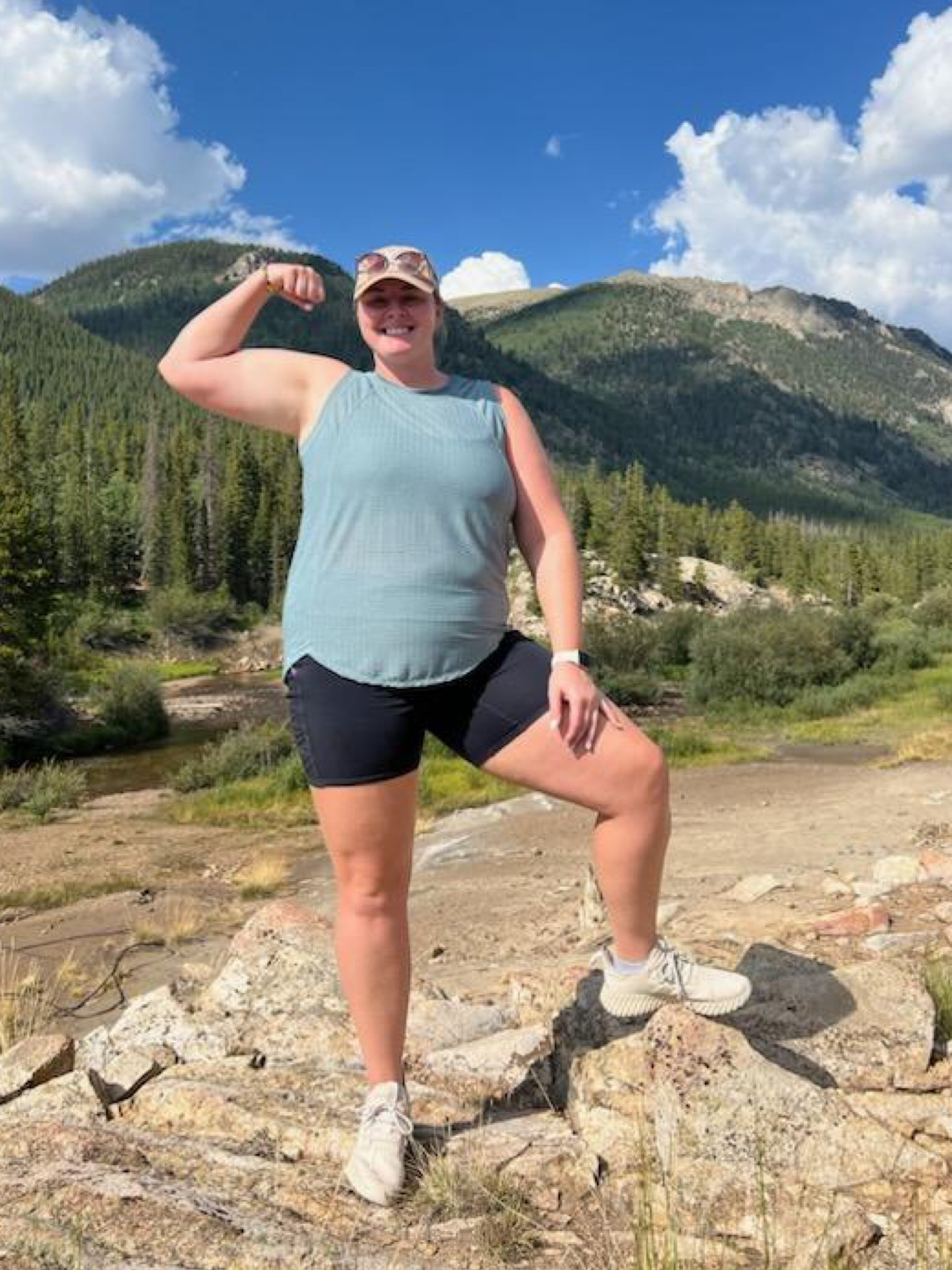 A little hiking fit! Tank tops are not exact, but very affordable from Amazon! 

#plussizefashion #curvyfashion #plussizestyle #curvyclothing #curvystyle #tall #curvyoutfit #plussizeoutfit #outfitinspo

#LTKmidsize #LTKfitness #LTKcurves