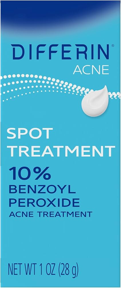 Differin Acne Spot Treatment with 10% Benzoyl Peroxide, Maximum Strength OTC Acne Treatment, Fast... | Amazon (US)