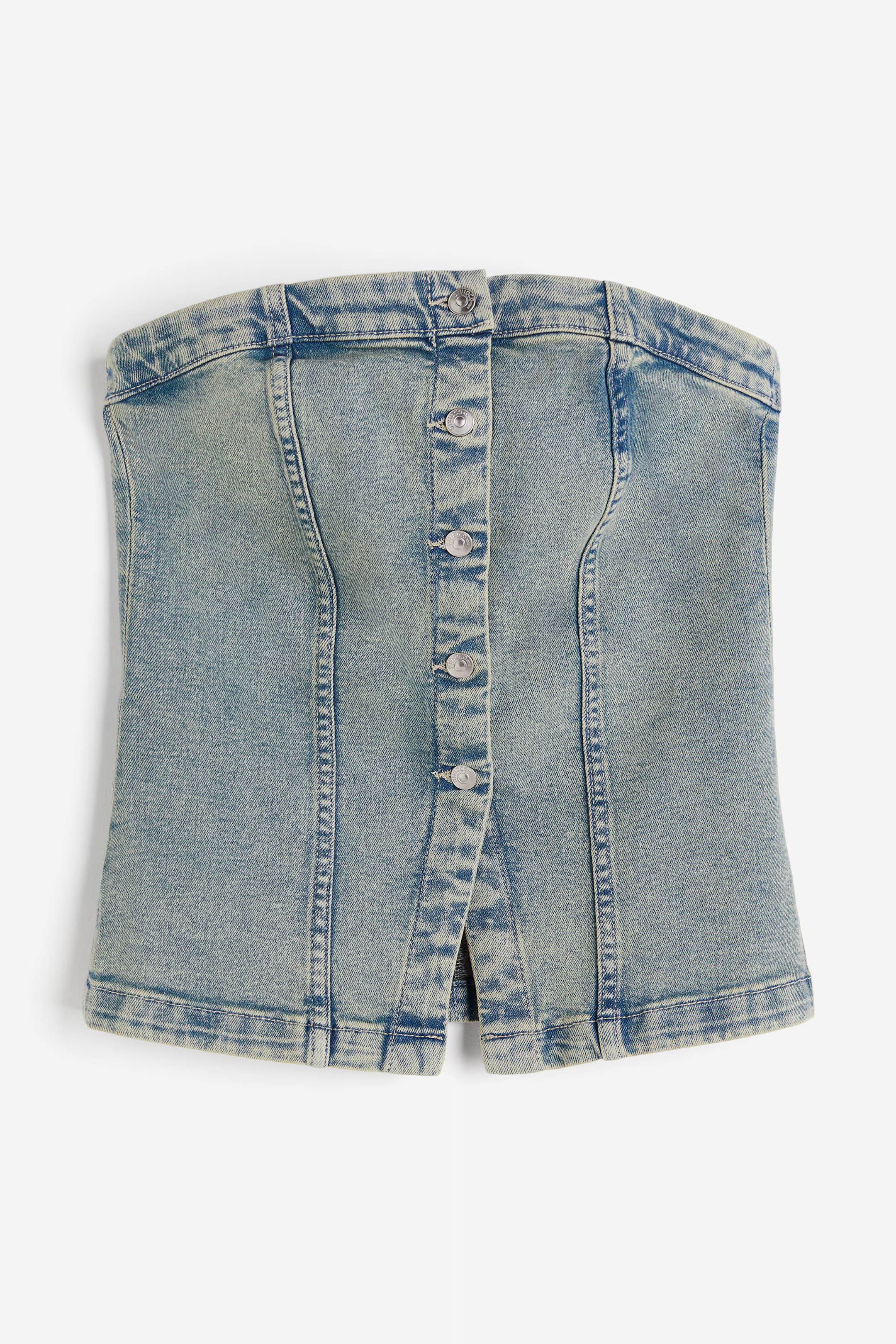 Denim bandeau top | H&M (UK, MY, IN, SG, PH, TW, HK)