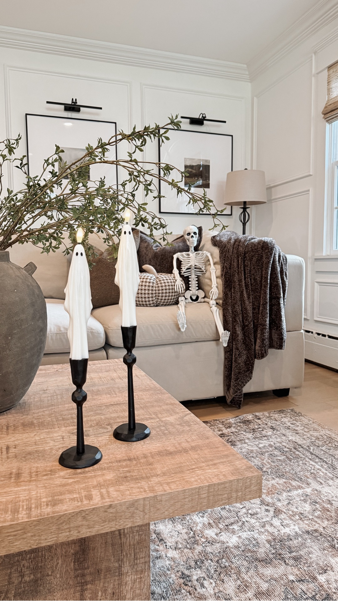 These flameless ghost taper candles are a hit with family and friends! 👻 A safer and fun alternative to lighting a candle. I’ve also linked a similar candle that’s available, but it’s not flameless. 

fall decor | living room | cozy home | neutrals | Halloween | organic modern

#LTKHome #LTKSaleAlert #LTKSeasonal