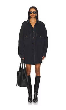 AGOLDE Talli Oversized Shirt in Begun from Revolve.com | Revolve Clothing (Global)