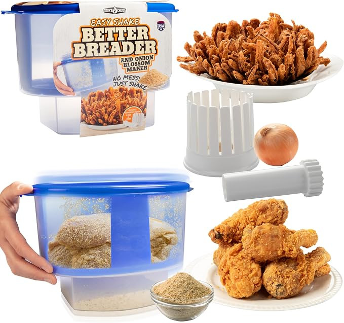 COOK'S CHOICE Original Better Breader with Onion Blossom Maker Kitchen Set | Amazon (US)