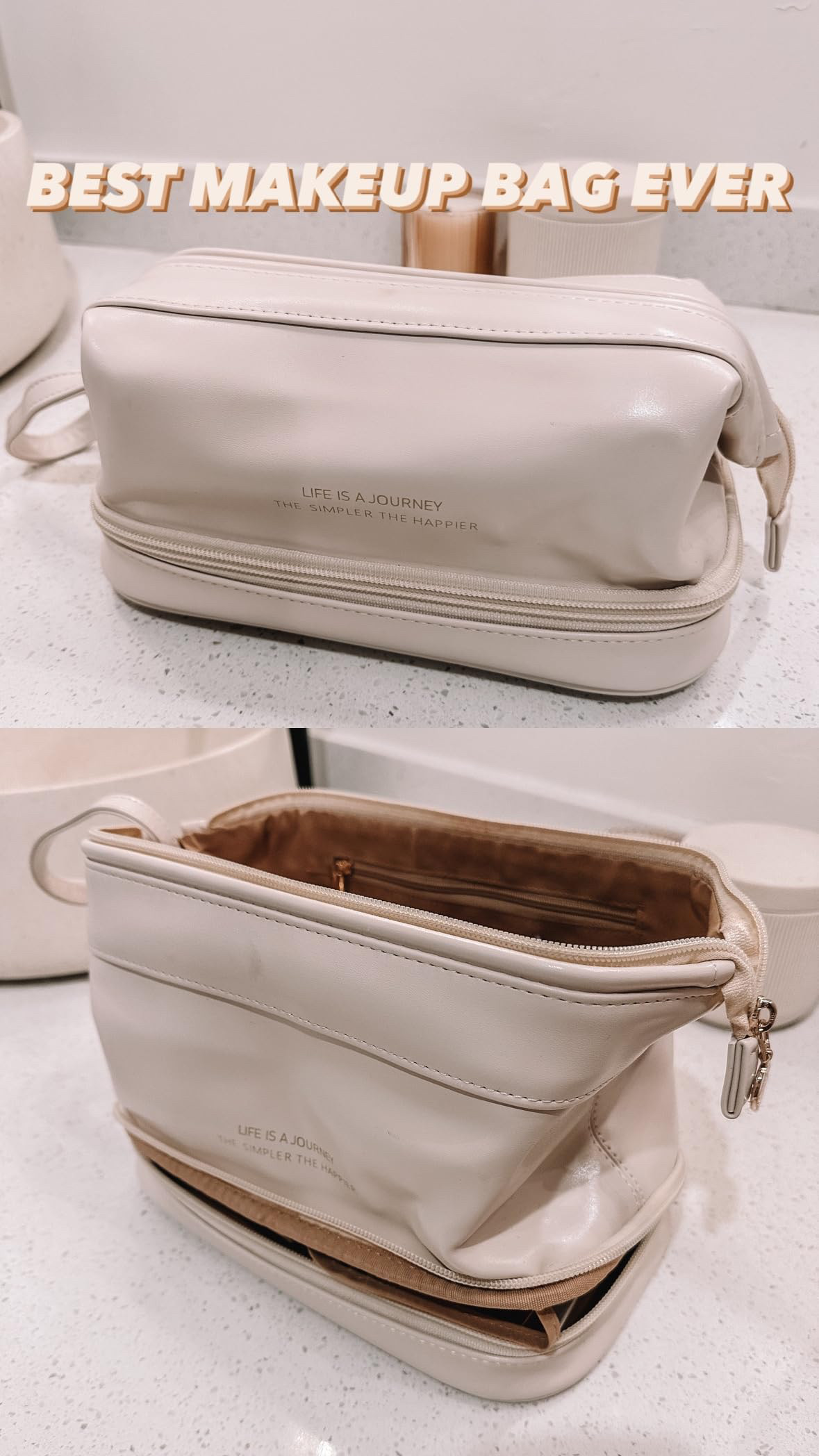 This makeup bag holds all of my everyday makeup products and more! 

 #LTKBeauty